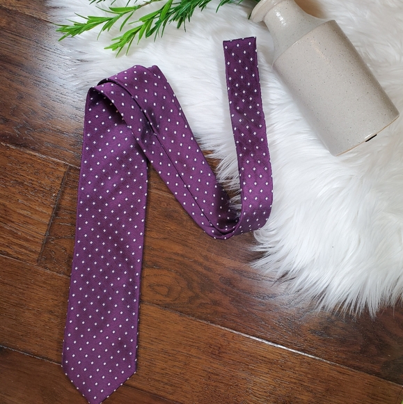 Jos. A. Bank Tie | purple | 100% silk - Picture 3 of 7
